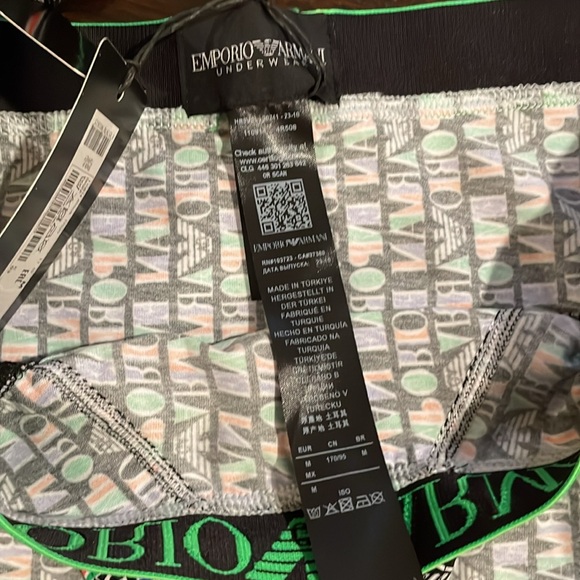 Emporio Armani Allover Vertical Logo Brief, NWT - Picture 6 of 9